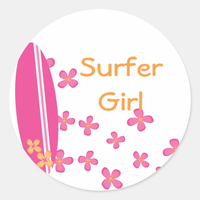 Adesivo Surfer Girl (Frente)