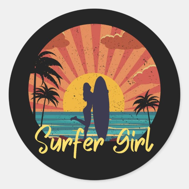 Adesivo Surfer Girl (Frente)