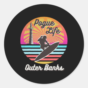 Adesivo Surfer Pogue-life-outer Casas leves Retro D