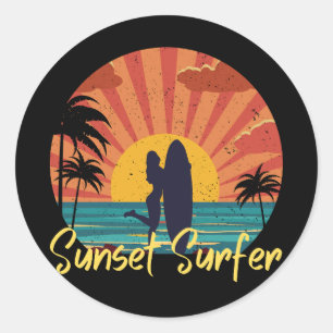 Adesivo Surfer Sunset