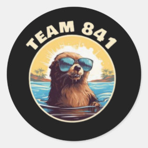 Adesivo Surfing Otter 841 Otter My Way California