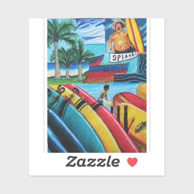 Adesivo Surfing Pegatina (Folha)