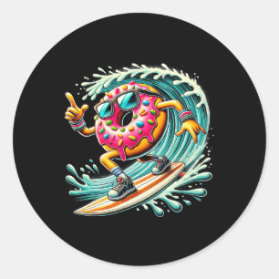 Adesivo Surfista de Donut Amante de Donut Surfista Surfist