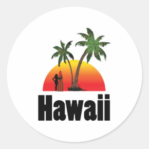 Adesivo surfista de Havaí
