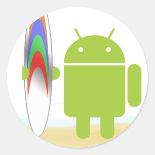 Adesivo Surfista do Android
