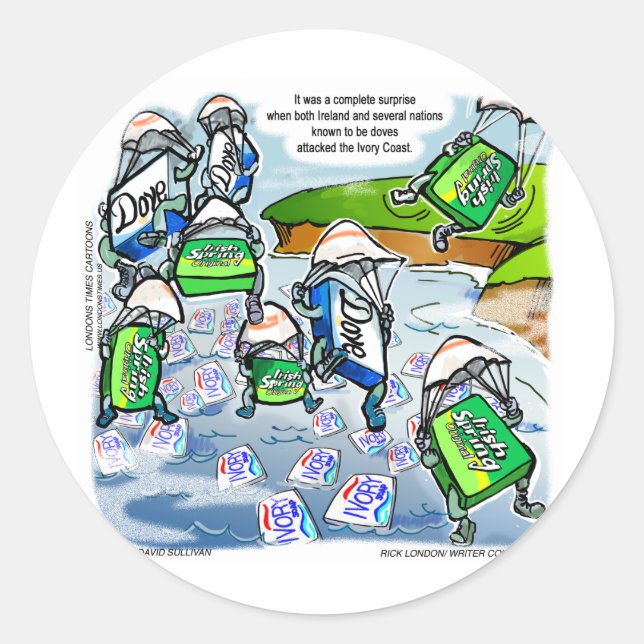 Adesivo Surpresa da Costa do Marfim Oferece Camisetas e ca (Frente)