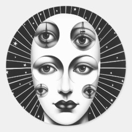 Adesivo Surreal Celestial Lady