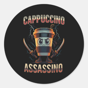 Adesivo Surreal Italiano Cappuccino Ino Funny Meme