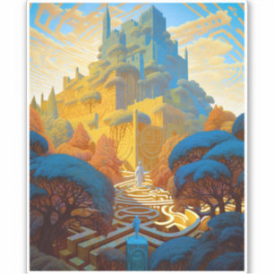 Adesivo Surreal Maze City