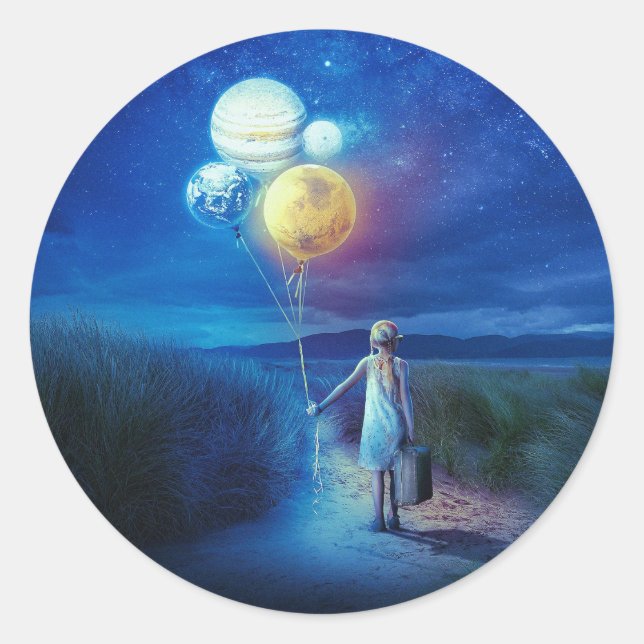 Adesivo Surreal se movendo para seu futuro (Frente)