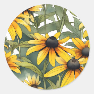 Adesivo Susan Floral de olhos negros
