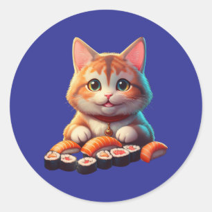Adesivo Sushi Cat