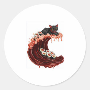 Adesivo Sushi Cat Dreams � Gatinho Quirky japonês de Comid