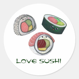 Adesivo Sushi do amor