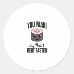 Adesivo Sushi Maki  Ideia de presente de Cozinhar japonês