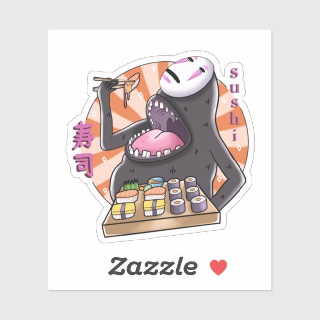 Adesivo Sushi Vinyl Die-cut Sticker! (Folha)