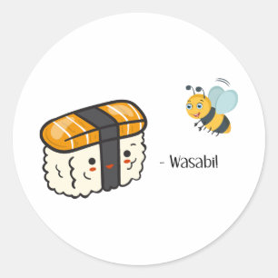 Adesivo Sushi Wasabi Bee