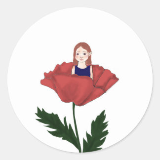 Adesivo Süßer Sticker - Blume - Mädchen - Basteln