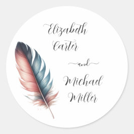 Adesivo Sussurros de Grace Feathered Elegance Minimalism