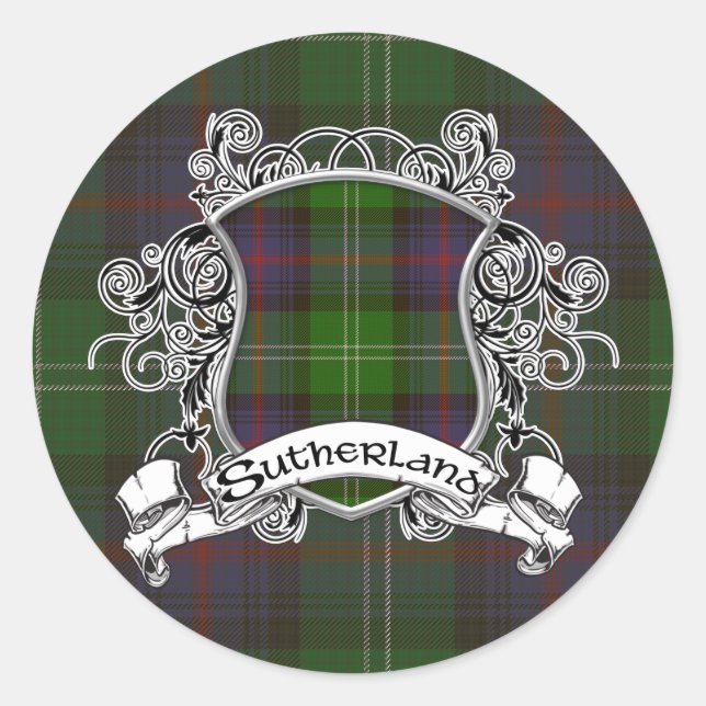 Adesivo Sutherland Tartan Shield (Frente)