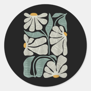 Adesivo Sutil Boho Flowers Anti Trump, Kamala Harris