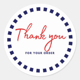 Adesivo Sutil Círculo De Gratidão Obrigado Rótulos