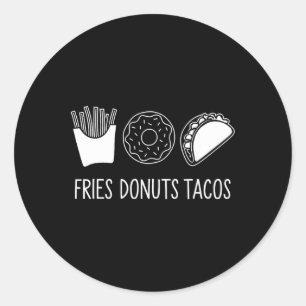 Adesivo Sutil humor político Fries Rosquinhas