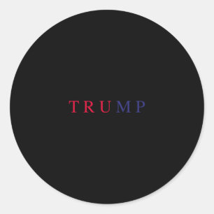 Adesivo Sutil Trump Vermelho Branco Azul EUA Patriótico Tr