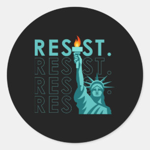 Adesivo Sutil Vintage Resistance Anti Trump