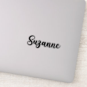 Adesivo Suzanne Name - Caligrafia manuscrita