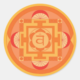 Adesivo Svādhisthāna Chakra Mandala