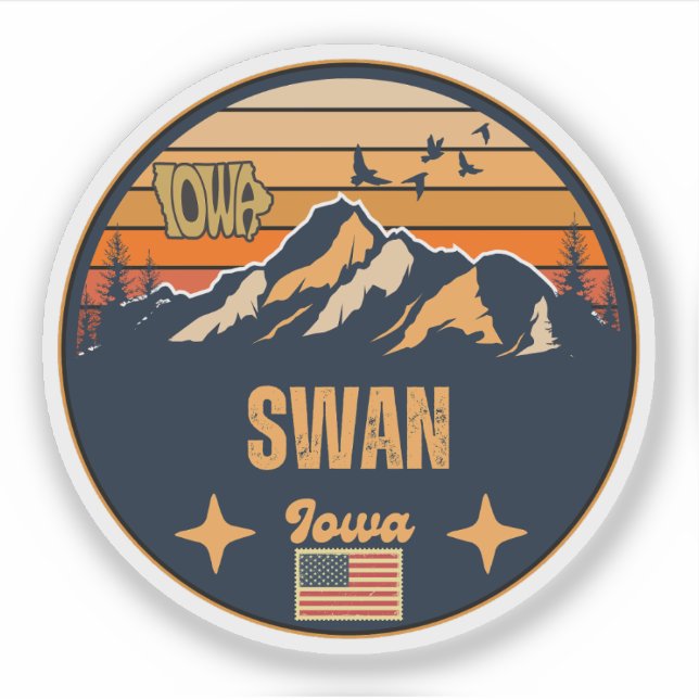 Adesivo Swan, Iowa (Frente)