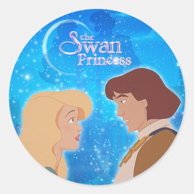 Adesivo Swan Princess Derek & Odette Stickers (Frente)