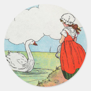 Adesivo Swan, Swan Sobre o Mar Mãe Ganha Rhyme