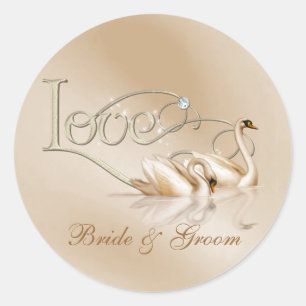 Adesivo Swans Graciosos Personalizados Do KRW Adoram Selos