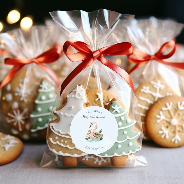 Adesivo Swans Nadando | 12 Dia de Férias de Natal (Criador carregado)