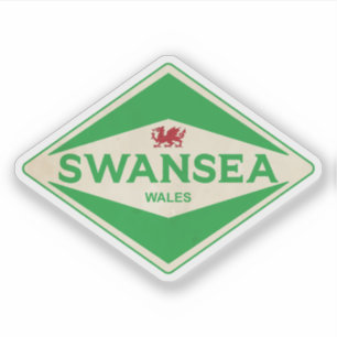 Adesivo Swansea Wales Vintage