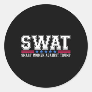 Adesivo Swat Smart Women Contra Trump Engraçado Anti-Trump