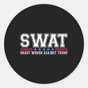 Adesivo Swat Smart Women Contra Trump Engraçado Anti-Trump