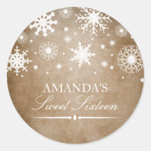 Adesivo Sweet 16 Winter Wonderland