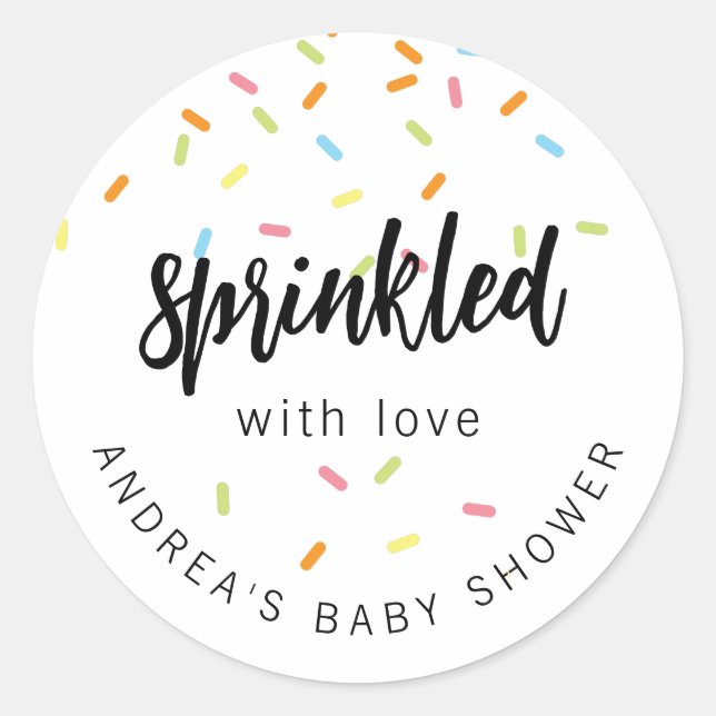 Adesivo Sweet Baby Sprinkle (Frente)