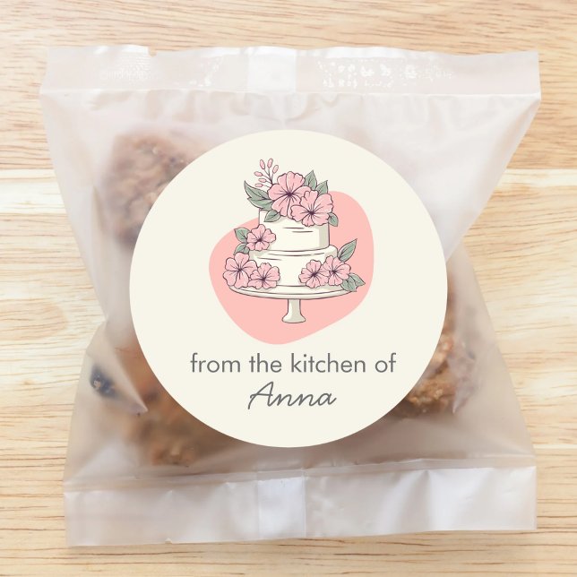 Adesivo Sweet Cake From The Kitchen of add name (Criador carregado)