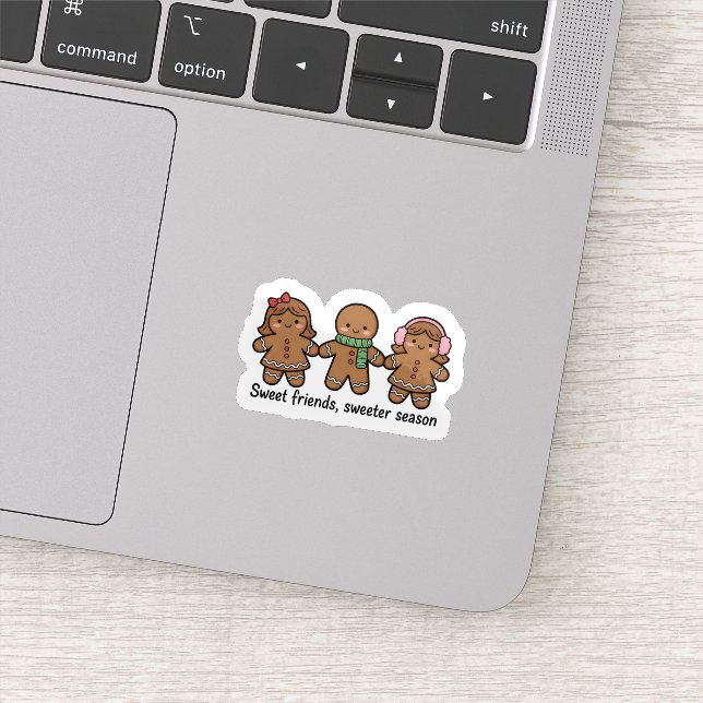 Adesivo Sweet Friends Sweeter Season Gingerbread Sticker (Detalhe)