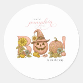 Adesivo Sweet Little patch pumpkin florals is on the way