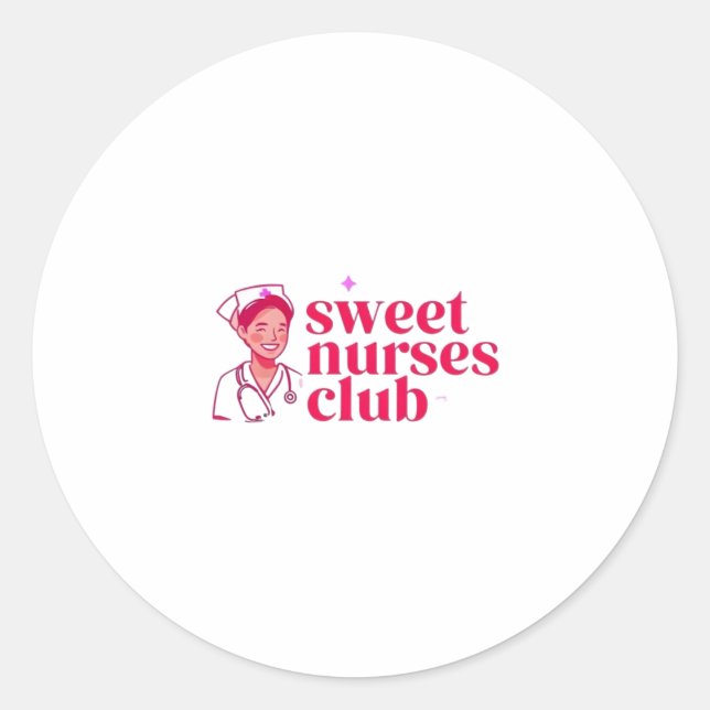 Adesivo Sweet Nurses Club (Frente)