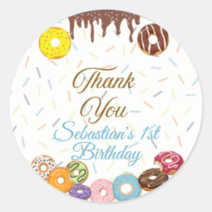 Adesivo Sweet One First Birthday Favor sticker