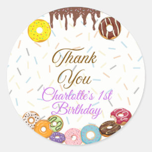 Adesivo Sweet One First Birthday Favor sticker