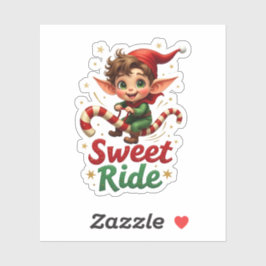 Adesivo Sweet Ride Elf Holiday Sticker