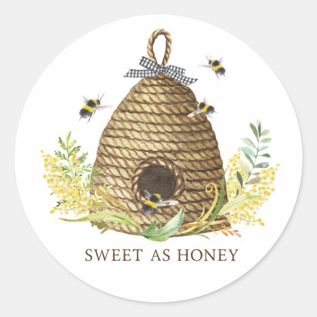 Adesivo Sweet Rustic As Honey Bee Hive Glass (Frente)