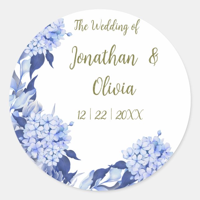 Adesivo Sweet Shower Spring purple Floral Wedding (Frente)